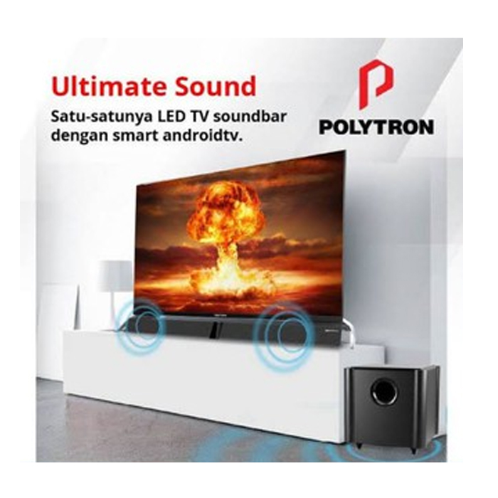 Polytron Cinemax Soundbar Frameless LED TV 40" - 40B8951